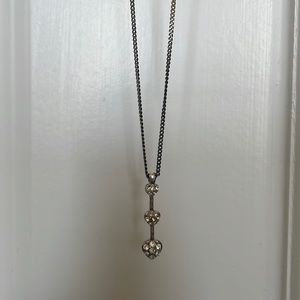 Triple stone necklace